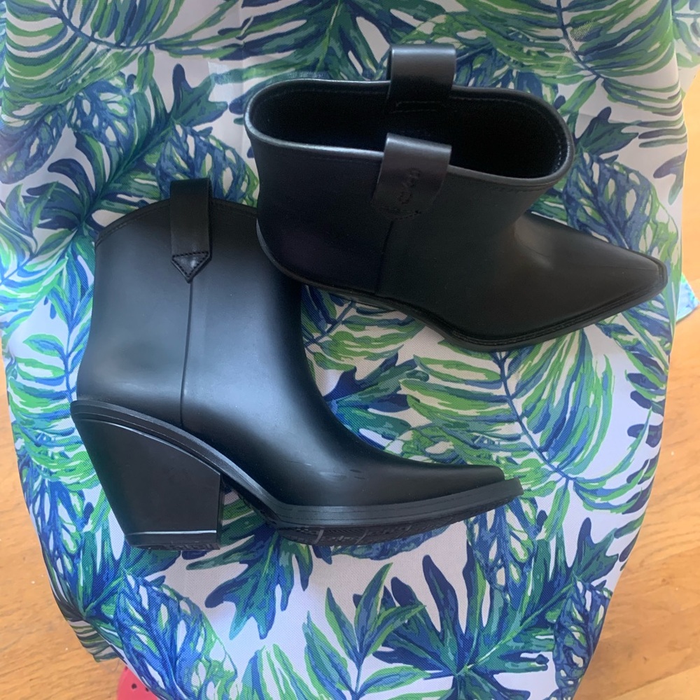 Givenchy black western rain boots